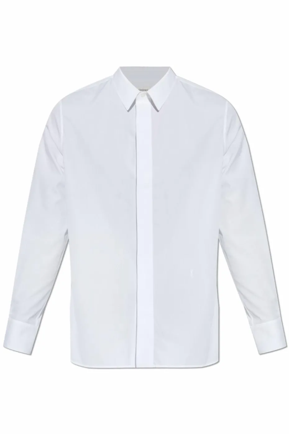 Saint Laurent BIAŁY Koszula z logo