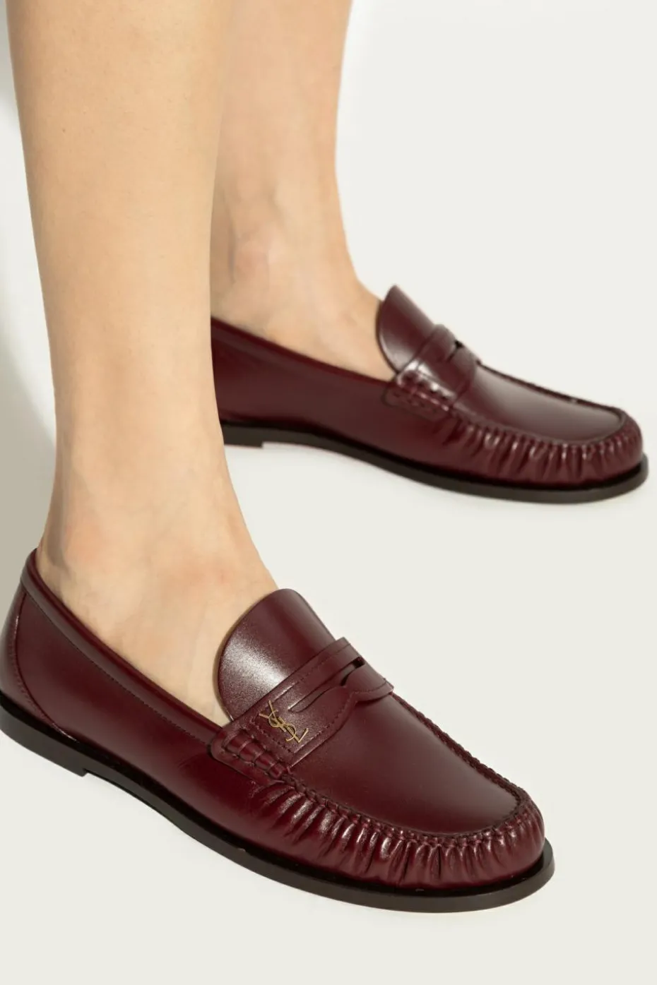 Saint Laurent BORDO Buty `Laurent` typu `loafers`