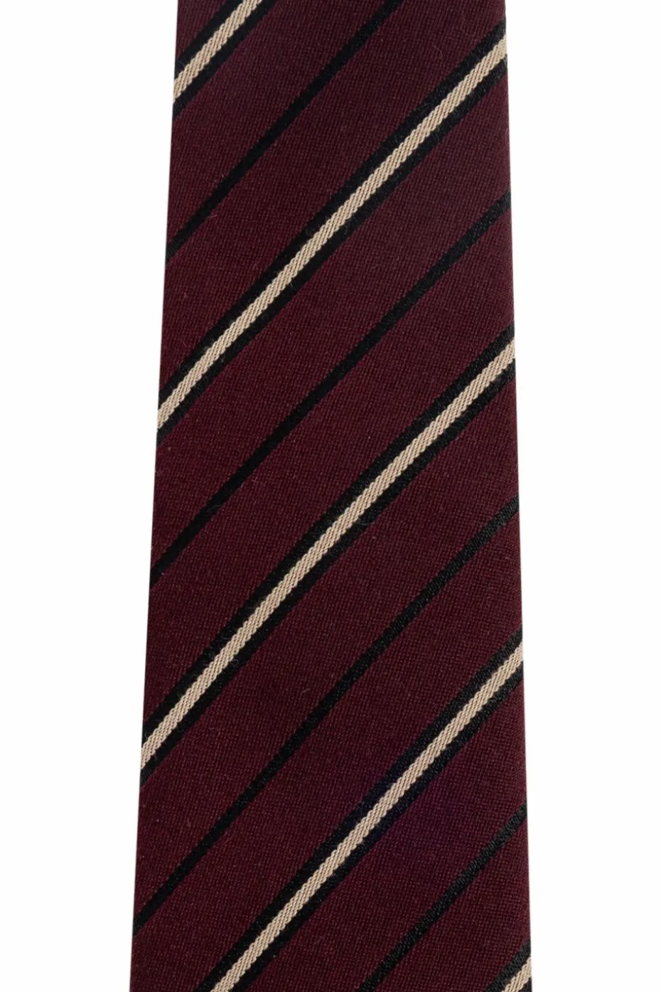 Saint Laurent BORDO Krawat w paski