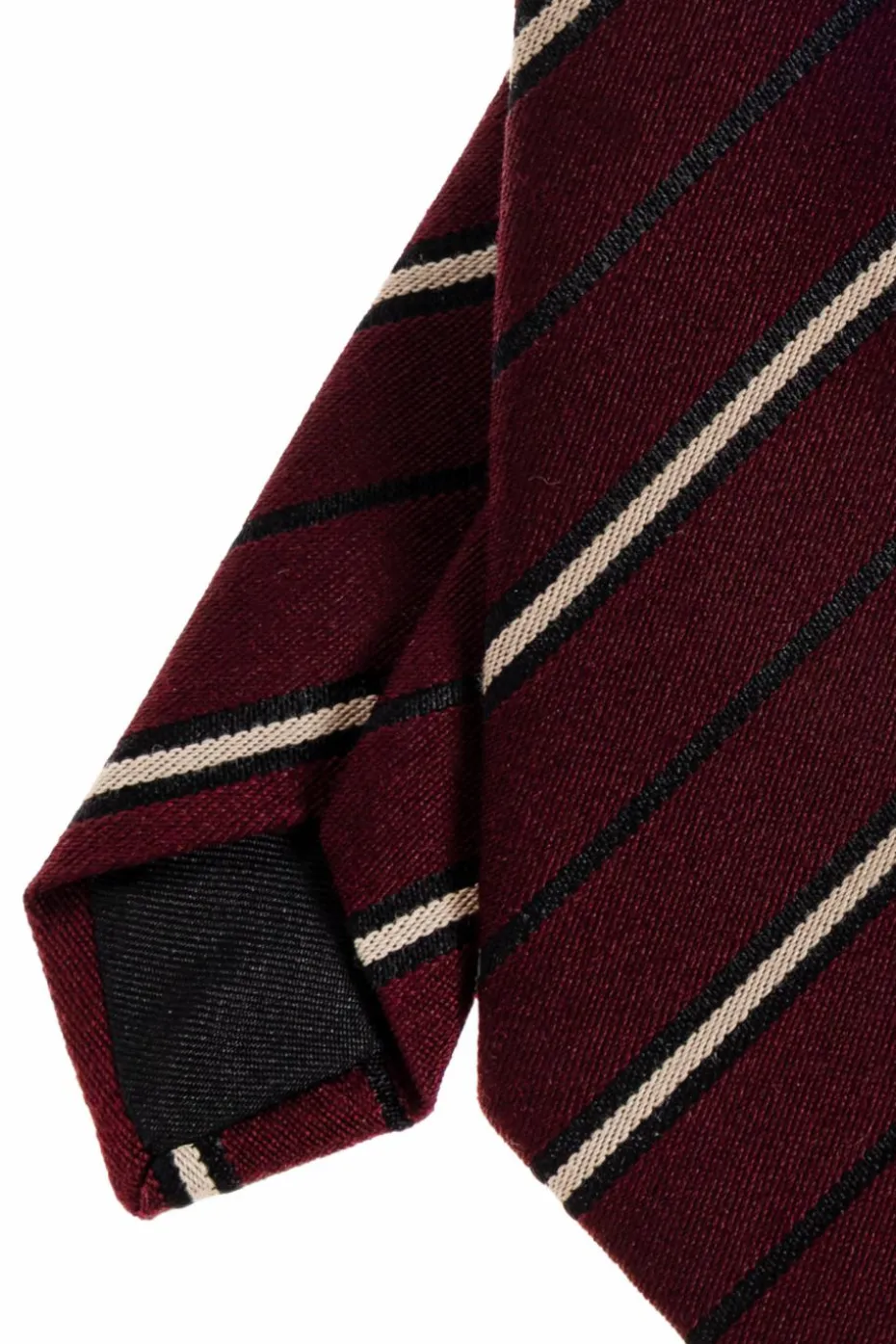 Saint Laurent BORDO Krawat w paski