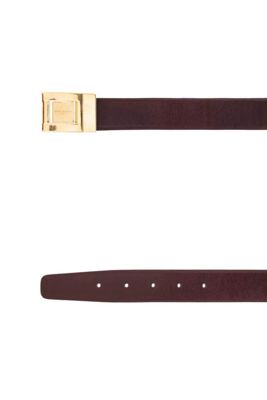 Saint Laurent BORDO Skórzany pasek