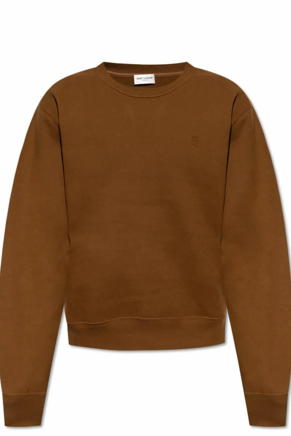 Saint Laurent BRĄZOWY Bluza z logo