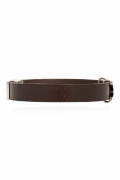 Saint Laurent BRĄZOWY Bransoleta z logo