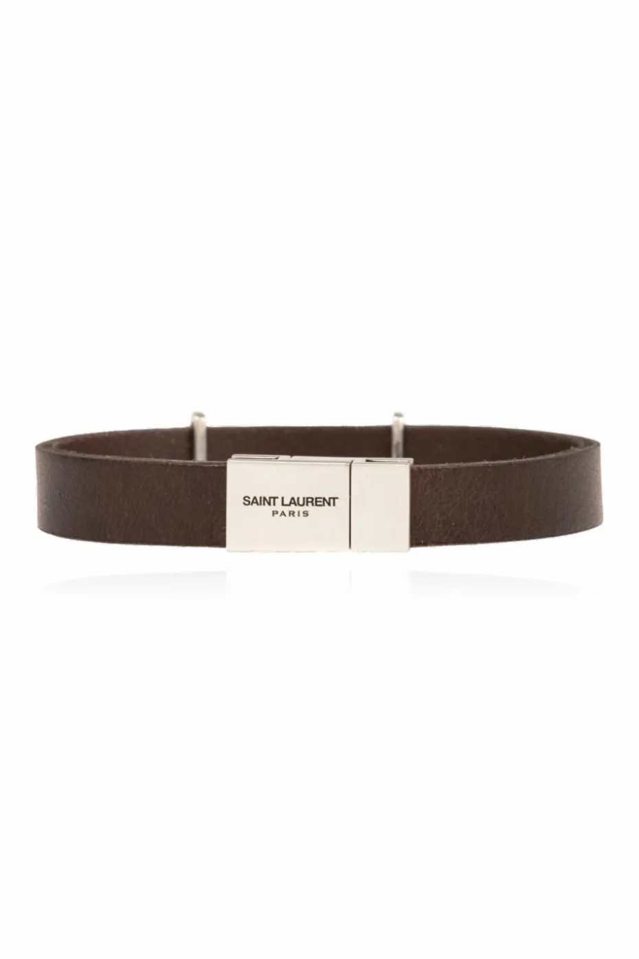 Saint Laurent BRĄZOWY Bransoleta z logo