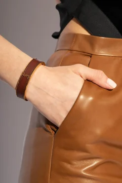 Saint Laurent BRĄZOWY Bransoleta ‘Cassandre’
