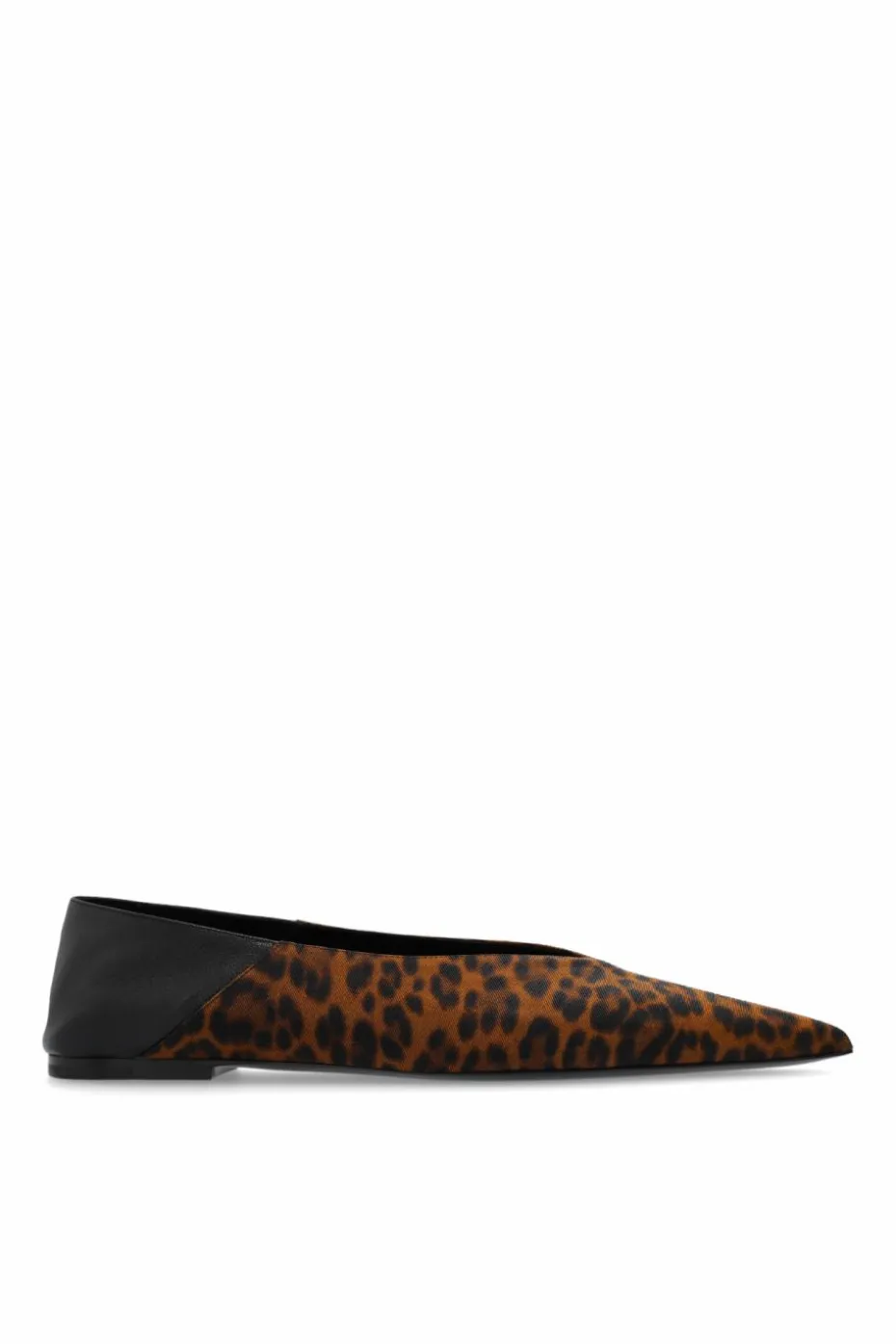 Saint Laurent BRĄZOWY Buty z motywem zwierzęcym