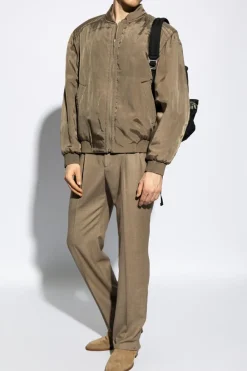 Saint Laurent BRĄZOWY Kurtka typu ‘bomber’
