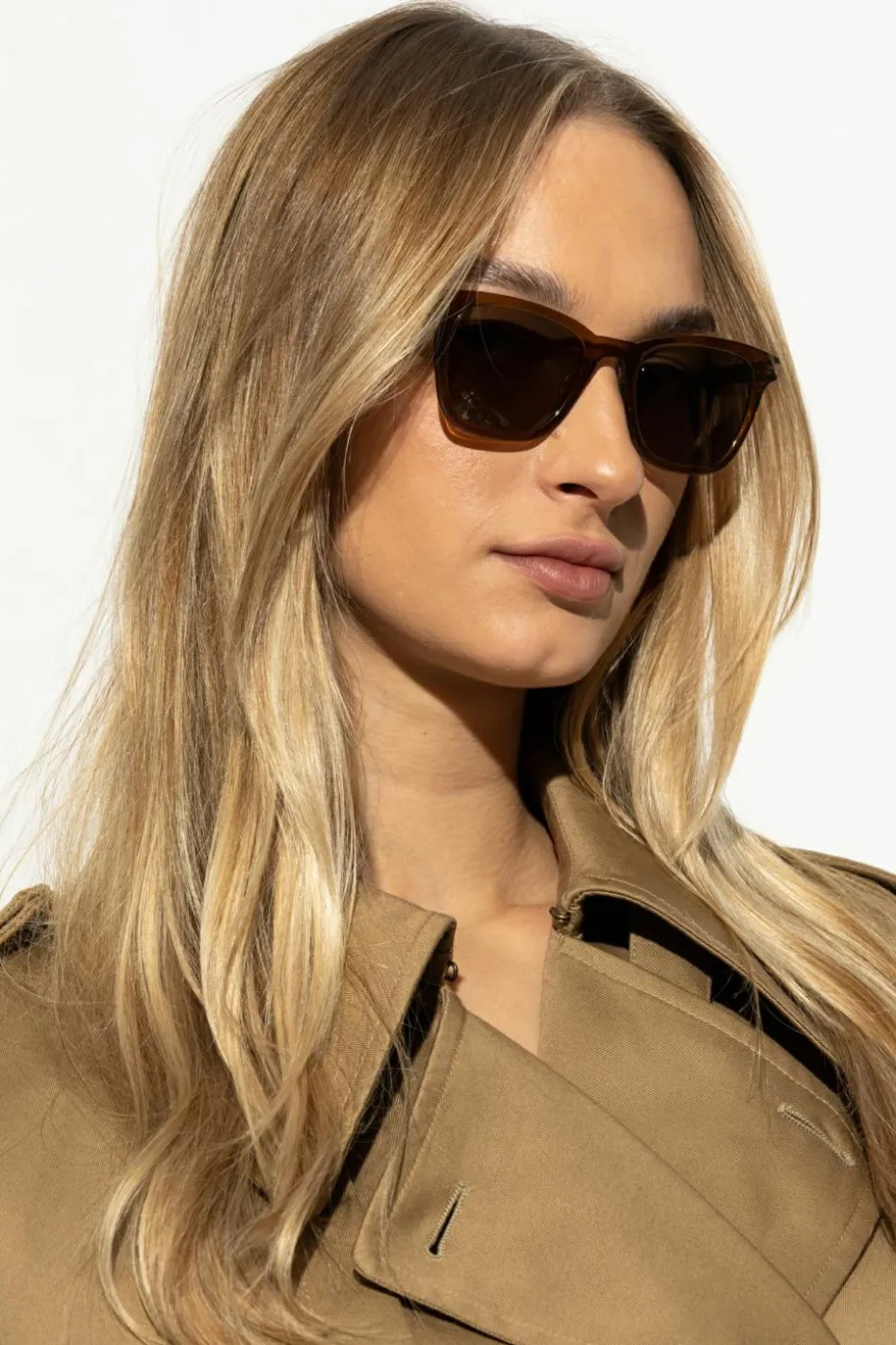 Saint Laurent BRĄZOWY Okulary przeciwsłoneczne ‘SL 716’