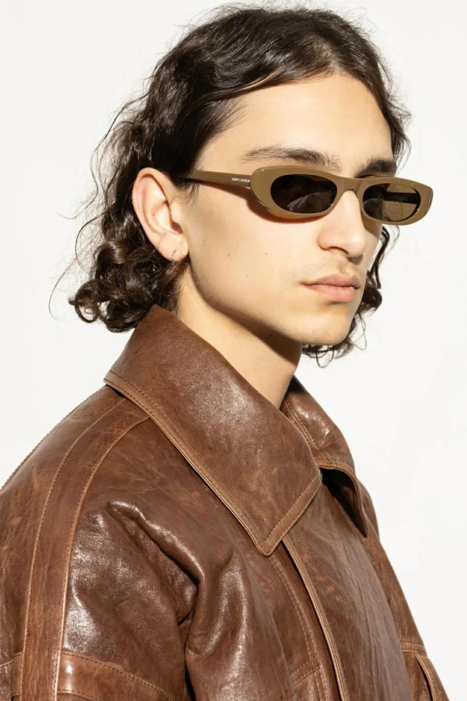 Saint Laurent BRĄZOWY Okulary przeciwsłoneczne `SL 557 SHADE`