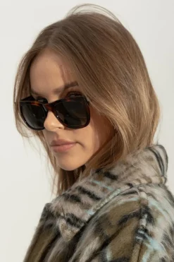 Saint Laurent BRĄZOWY Okulary przeciwsłoneczne `SL 712`
