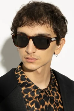 Saint Laurent BRĄZOWY Okulary przeciwsłoneczne `SL 710`