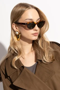 Saint Laurent BRĄZOWY Okulary przeciwsłoneczne `SL M148`