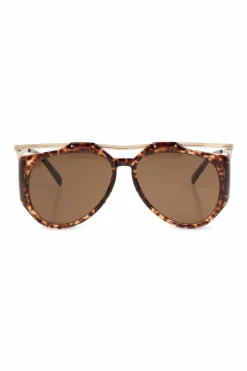 Saint Laurent BRĄZOWY Okulary przeciwsłoneczne ‘SL M137 Amelia’