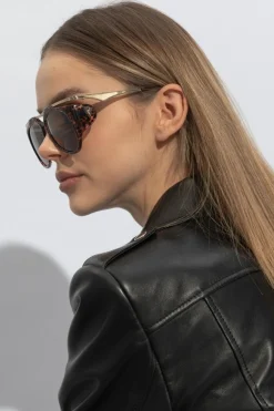 Saint Laurent BRĄZOWY Okulary przeciwsłoneczne ‘SL M137 Amelia’