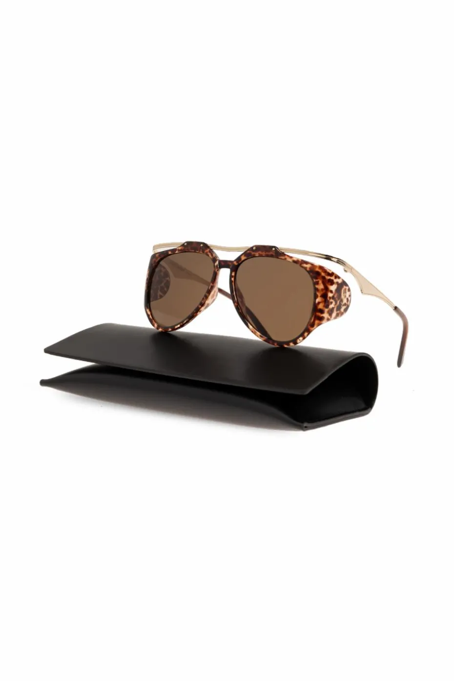Saint Laurent BRĄZOWY Okulary przeciwsłoneczne ‘SL M137 Amelia’
