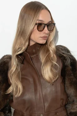 Saint Laurent BRĄZOWY Okulary przeciwsłoneczne `SL 623`