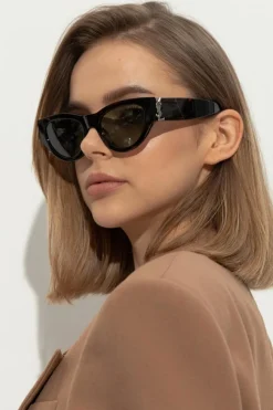 Saint Laurent BRĄZOWY Okulary przeciwsłoneczne
