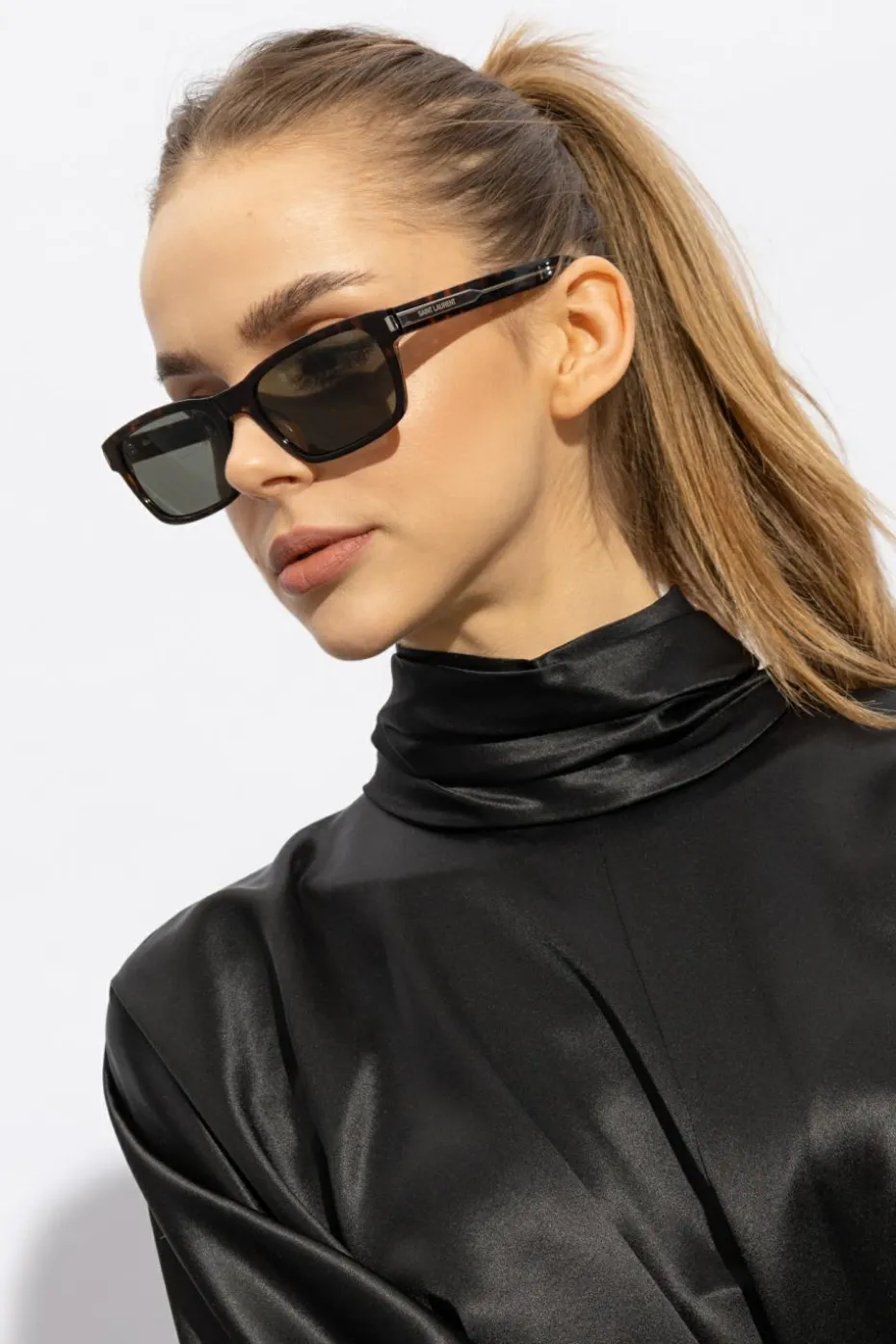 Saint Laurent BRĄZOWY Okulary przeciwsłoneczne ‘SL 662’