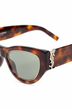 Saint Laurent BRĄZOWY Okulary przeciwsłoneczne `SL M94`