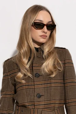 Saint Laurent BRĄZOWY Okulary przeciwsłoneczne `SL M126`