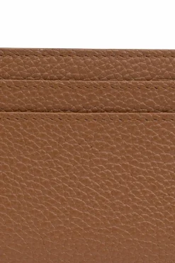 Saint Laurent BRĄZOWY Skórzane etui na karty