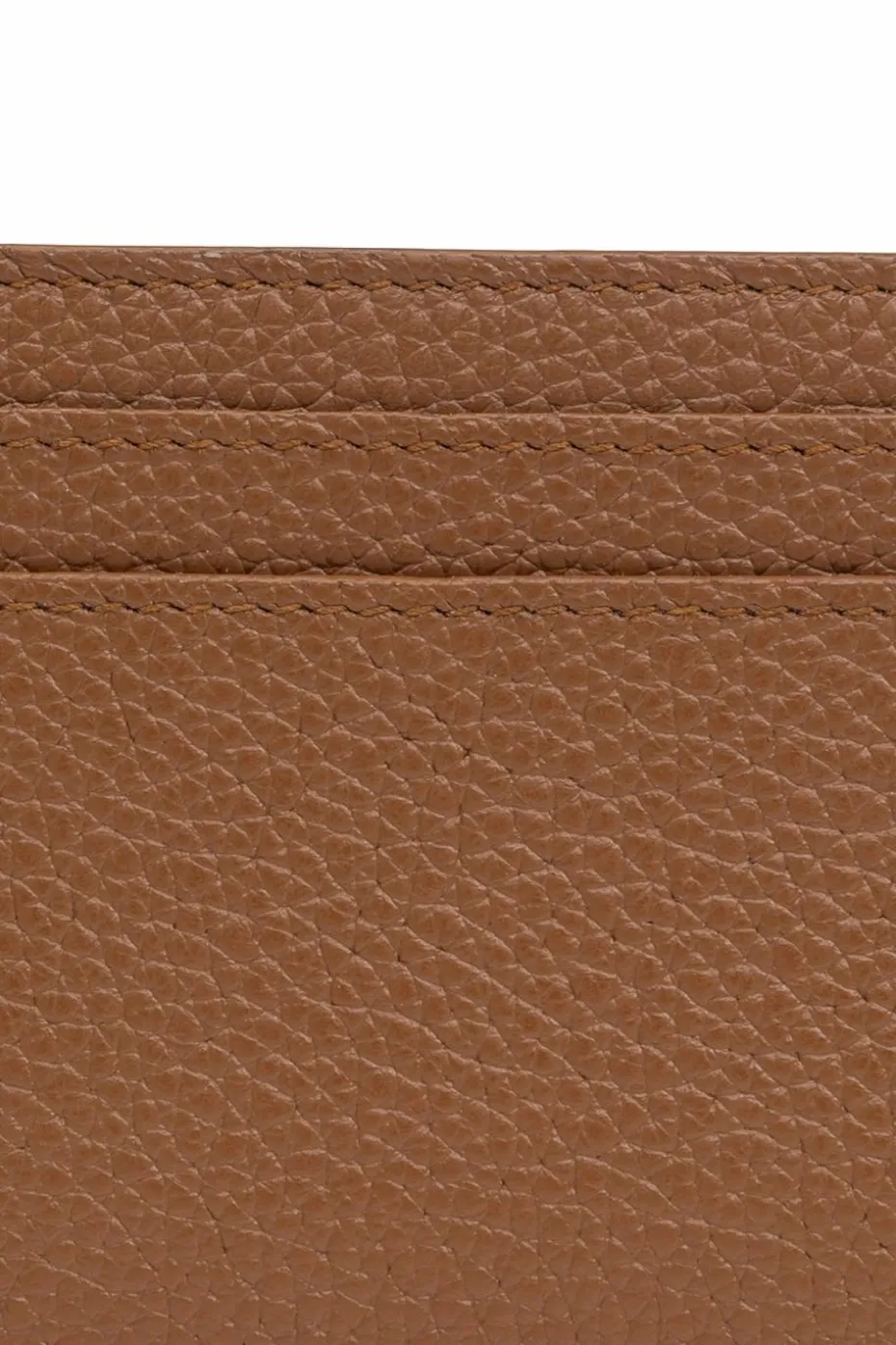 Saint Laurent BRĄZOWY Skórzane etui na karty