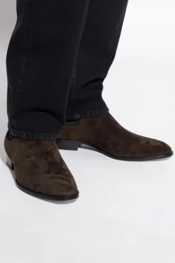 Saint Laurent BRĄZOWY Sztyblety `Wyatt`
