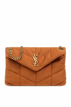 Saint Laurent BRĄZOWY Torba na ramię `LouLou Small`