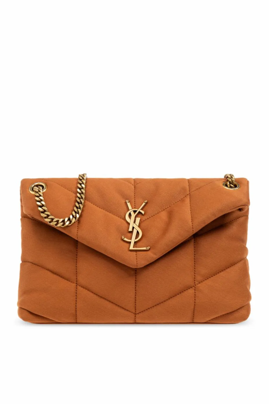 Saint Laurent BRĄZOWY Torba na ramię `LouLou Small`