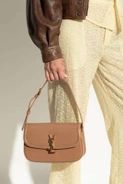 Saint Laurent BRĄZOWY Torba ‘Solferino Medium’