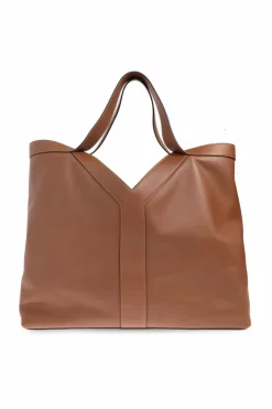 Saint Laurent BRĄZOWY Torba ‘Y Large’ typu ‘shopper’