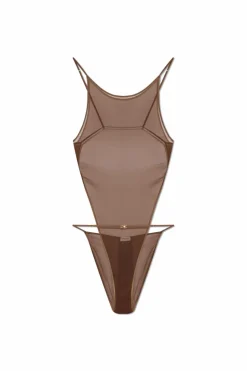 Saint Laurent BRĄZOWY Transparentne body