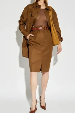 Saint Laurent BRĄZOWY Transparentne body