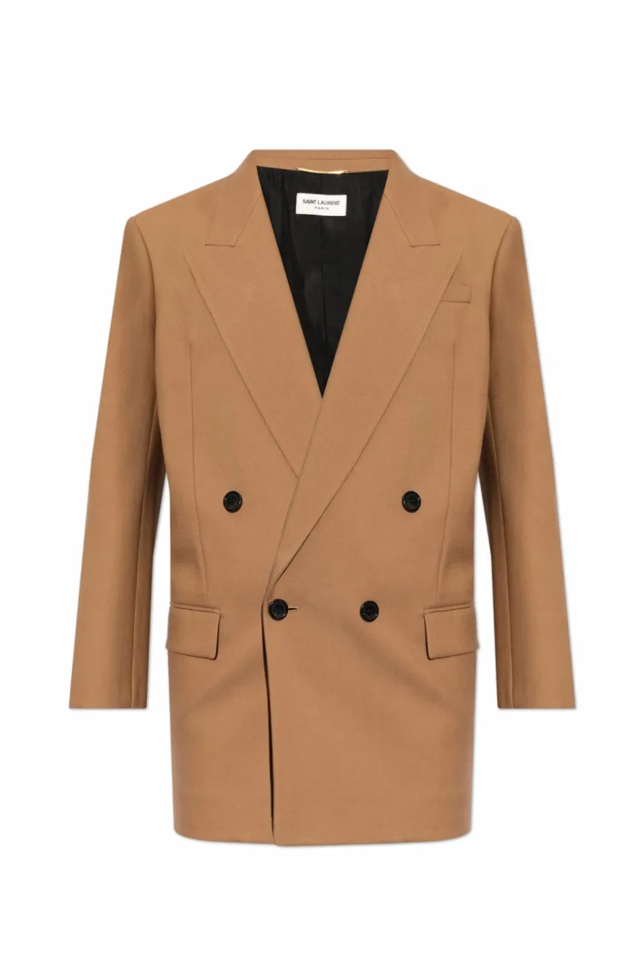 Saint Laurent BRĄZOWY Wełniana marynarka
