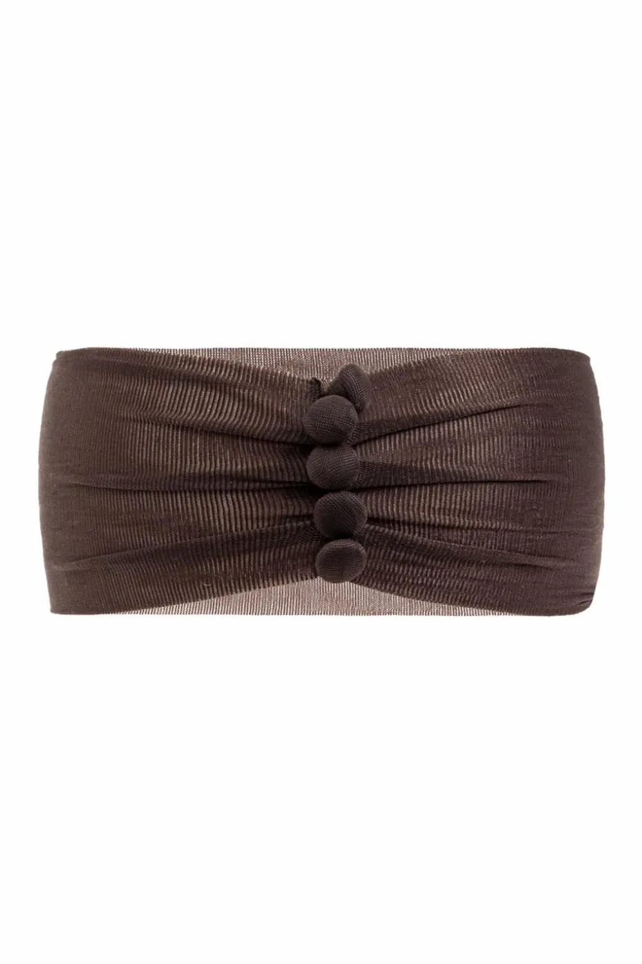 Saint Laurent BRĄZOWY Zestaw: czapka, opaska na głowę oraz choker