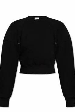 Saint Laurent CZARNY Bawełniana bluza