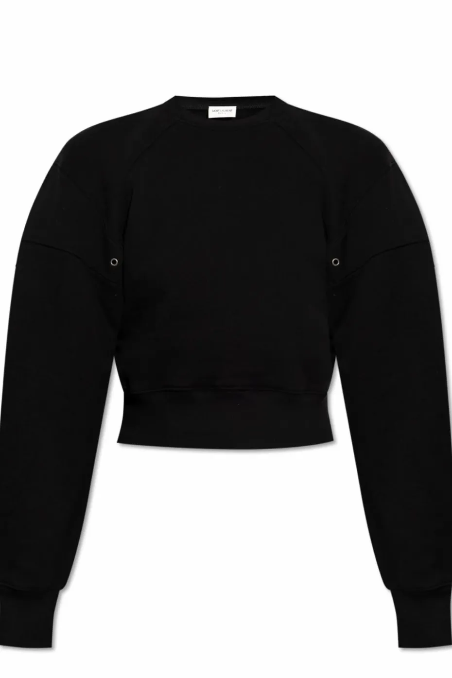 Saint Laurent CZARNY Bawełniana bluza