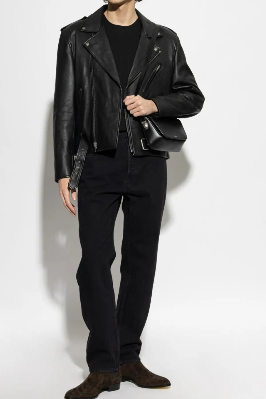 Saint Laurent CZARNY Bawełniany t-shirt