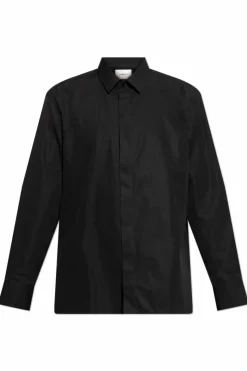 Saint Laurent CZARNY Bawełniana koszula