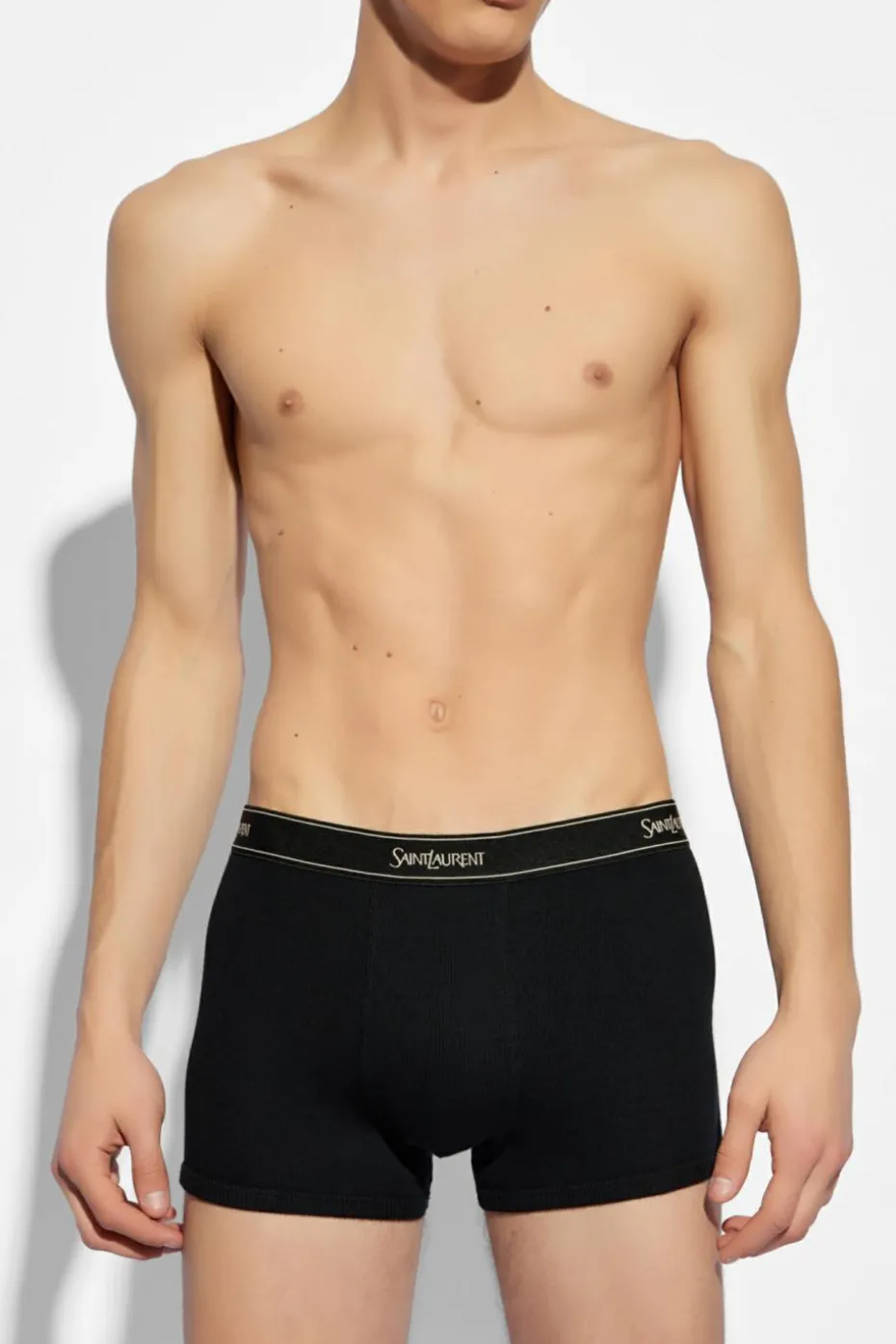Saint Laurent CZARNY Bawełniane bokserki