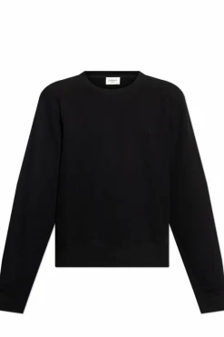 Saint Laurent CZARNY Bluza z wyszytym logo
