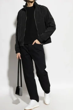 Saint Laurent CZARNY Bluza z wyszytym logo