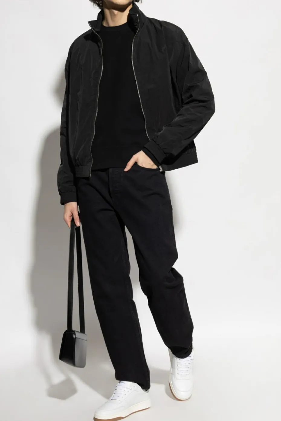 Saint Laurent CZARNY Bluza z wyszytym logo