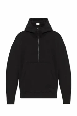 Saint Laurent CZARNY Bluza z kapturem