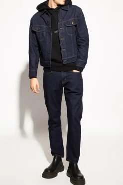 Saint Laurent CZARNY Bluza z nadrukowanym logo