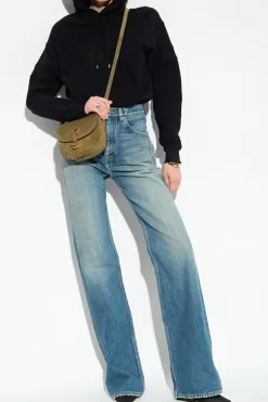 Saint Laurent CZARNY Bluza z kapturem