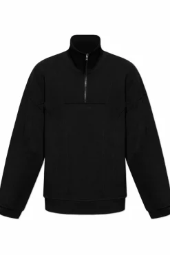 Saint Laurent CZARNY Bluza ze stójką