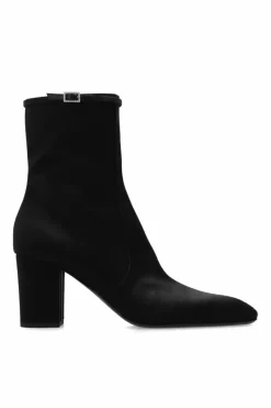 Saint Laurent CZARNY Botki na obcasie ‘Betty’