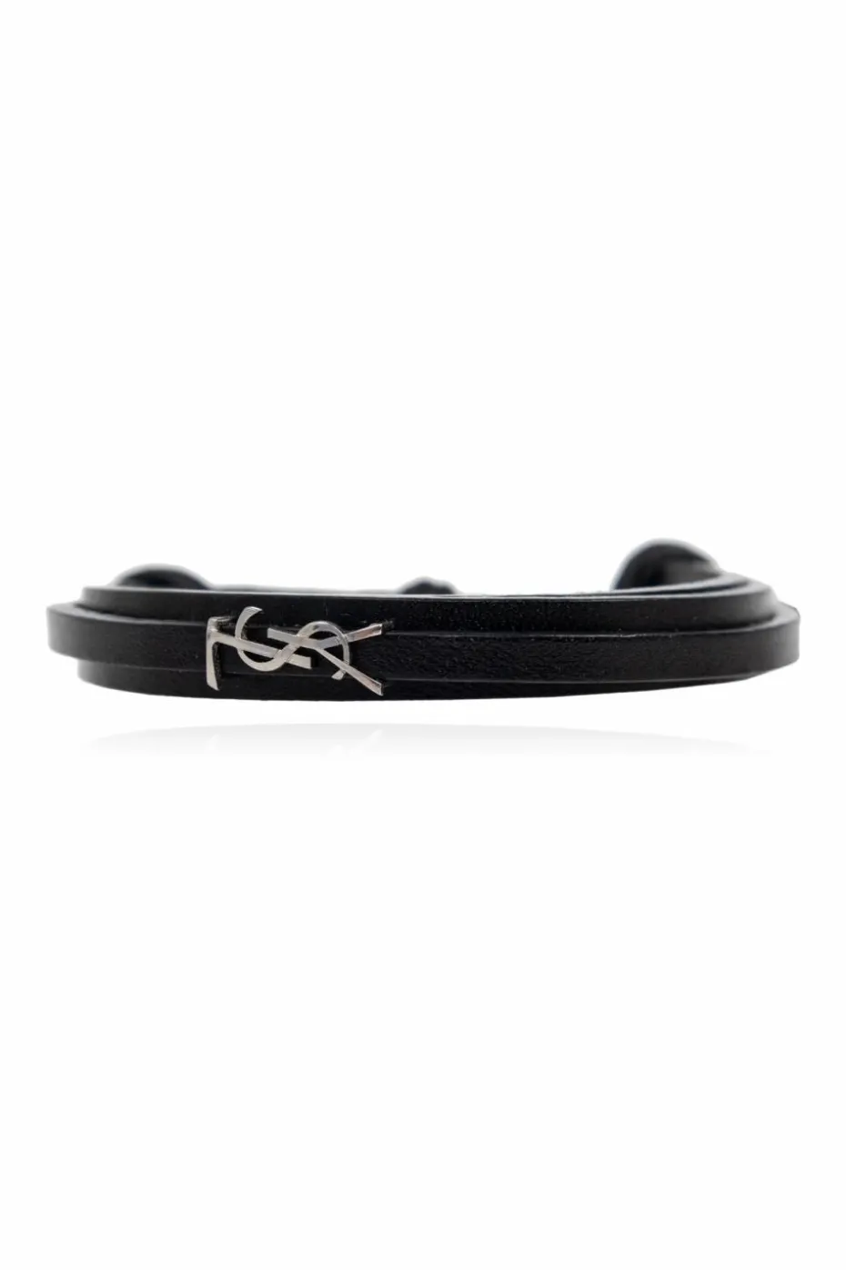 Saint Laurent CZARNY Bransoleta ‘Cassandre’