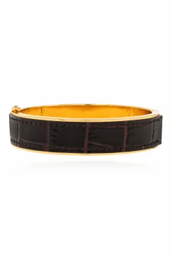 Saint Laurent CZARNY Bransoleta ‘Cassandre’